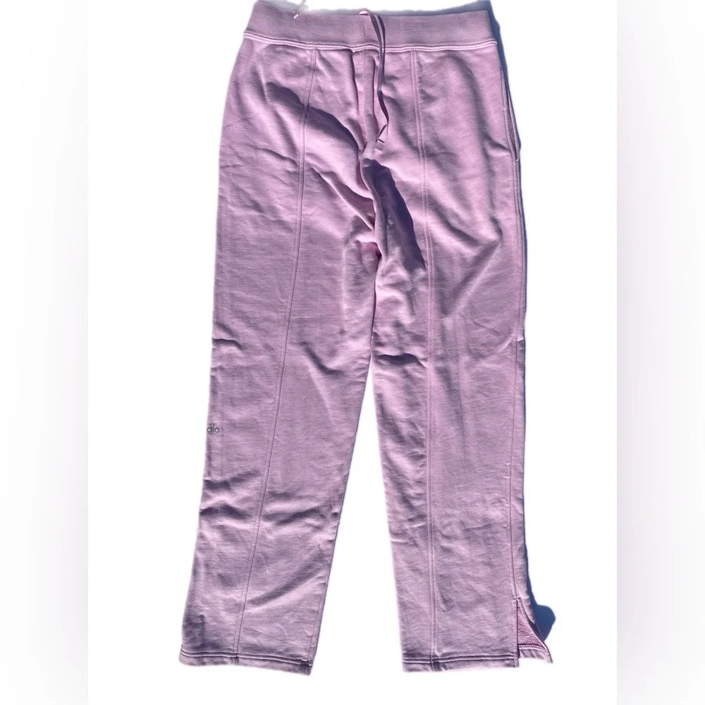 Alo High waisted Free time straight leg sweatpants Sugarplum L - Picture 16 of 16
